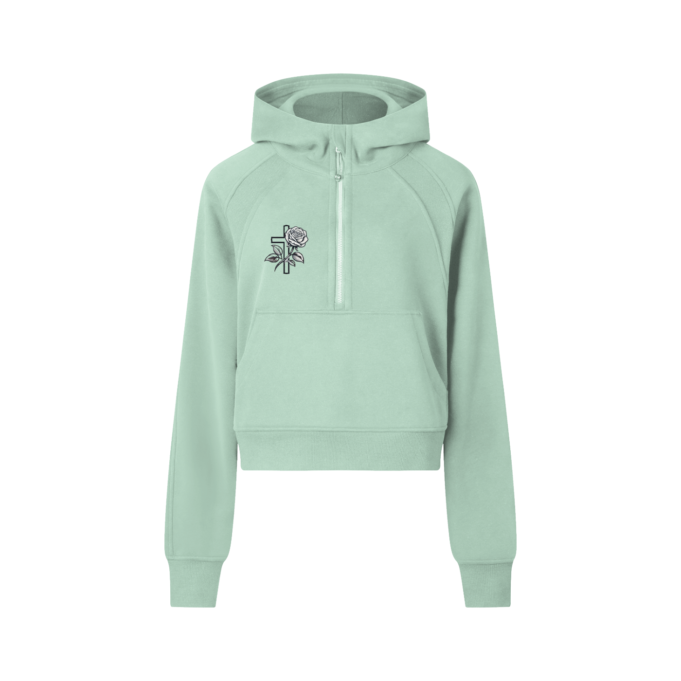 Xabri Cropped 'Christ the Shelter' Hoodie