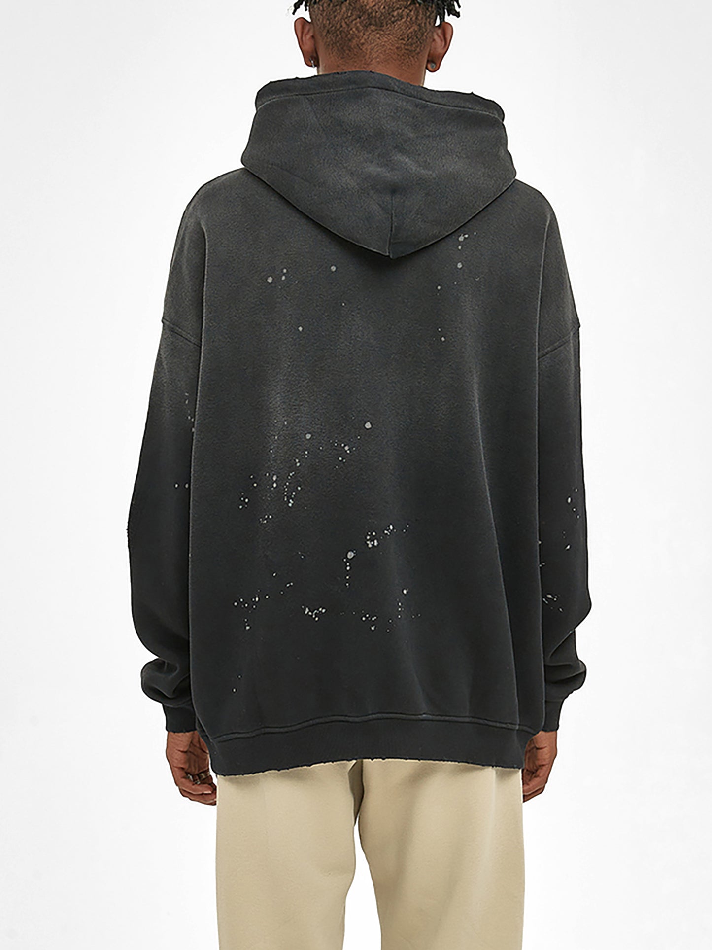 'Wings like eagles' Xabri Frayed Fleece Hoodie
