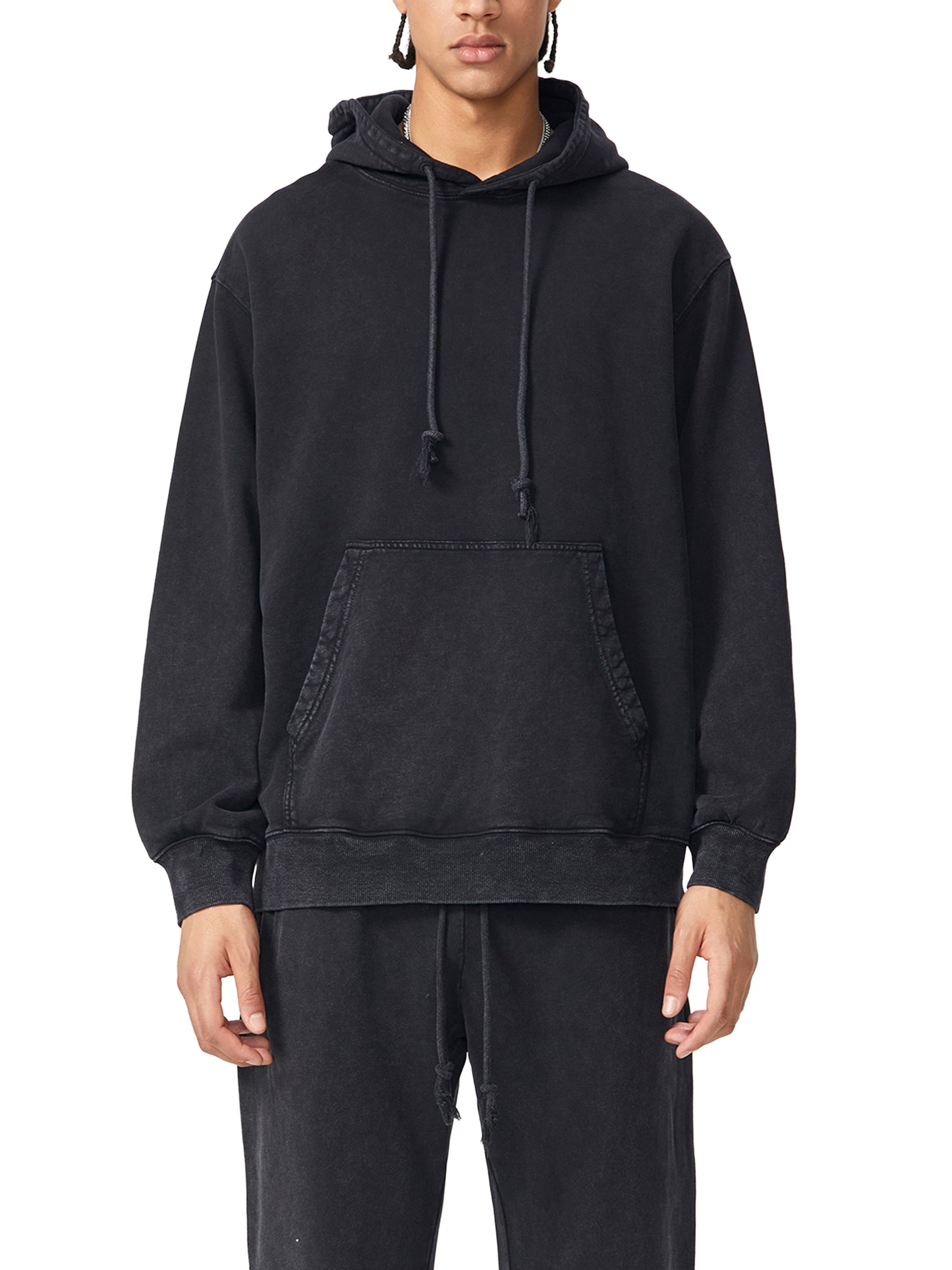 'X' Xabri Pure Cotton Snow Washed Hoodie
